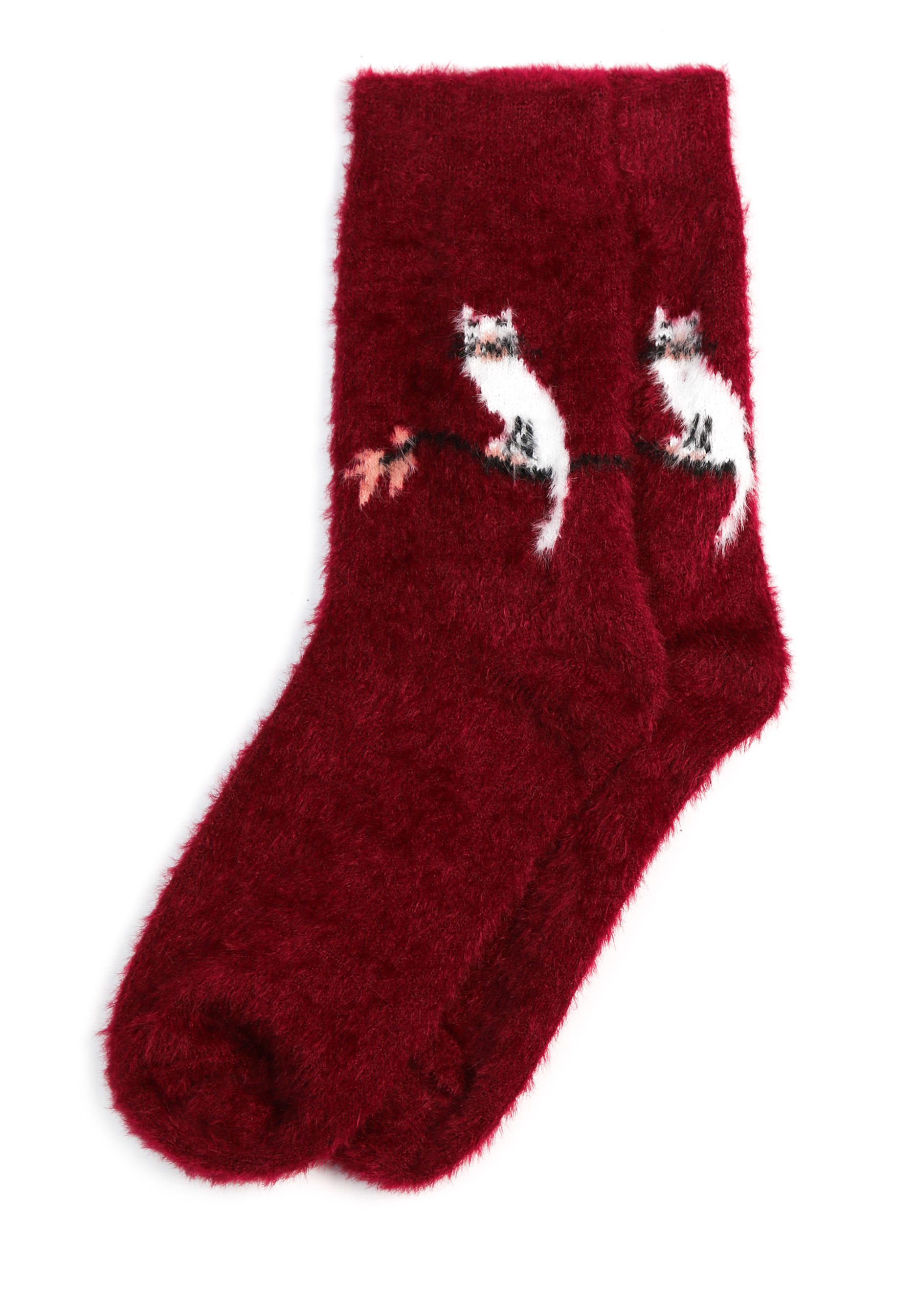 Комплект носков из шерсти норки, 2 пары, цвет черный, размер 37-41 - фото 2