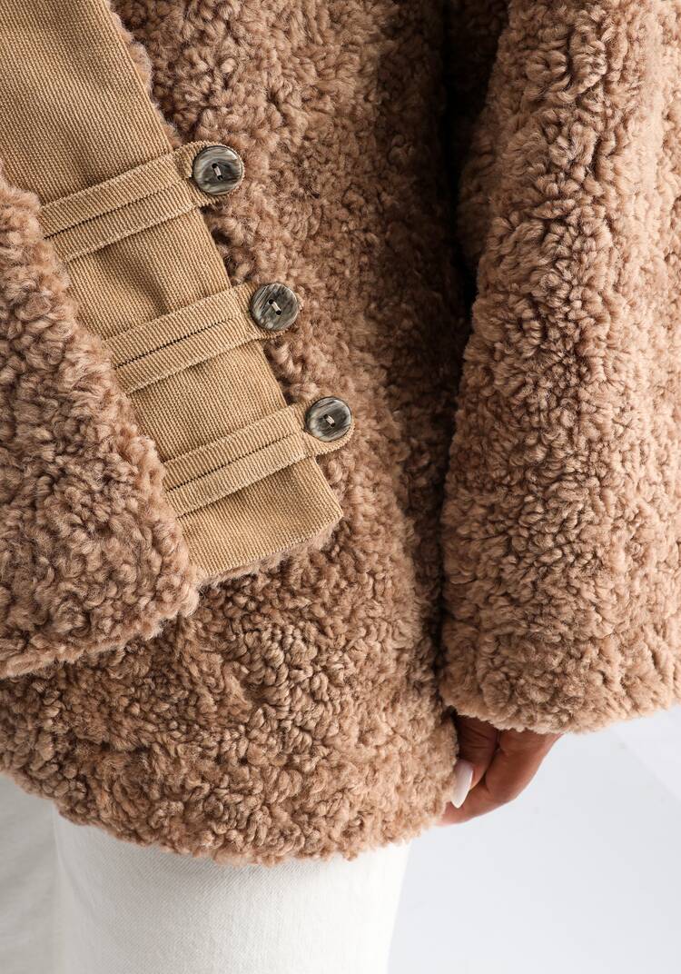 Кардиган из меховой ткани шир.  750, рис. 6