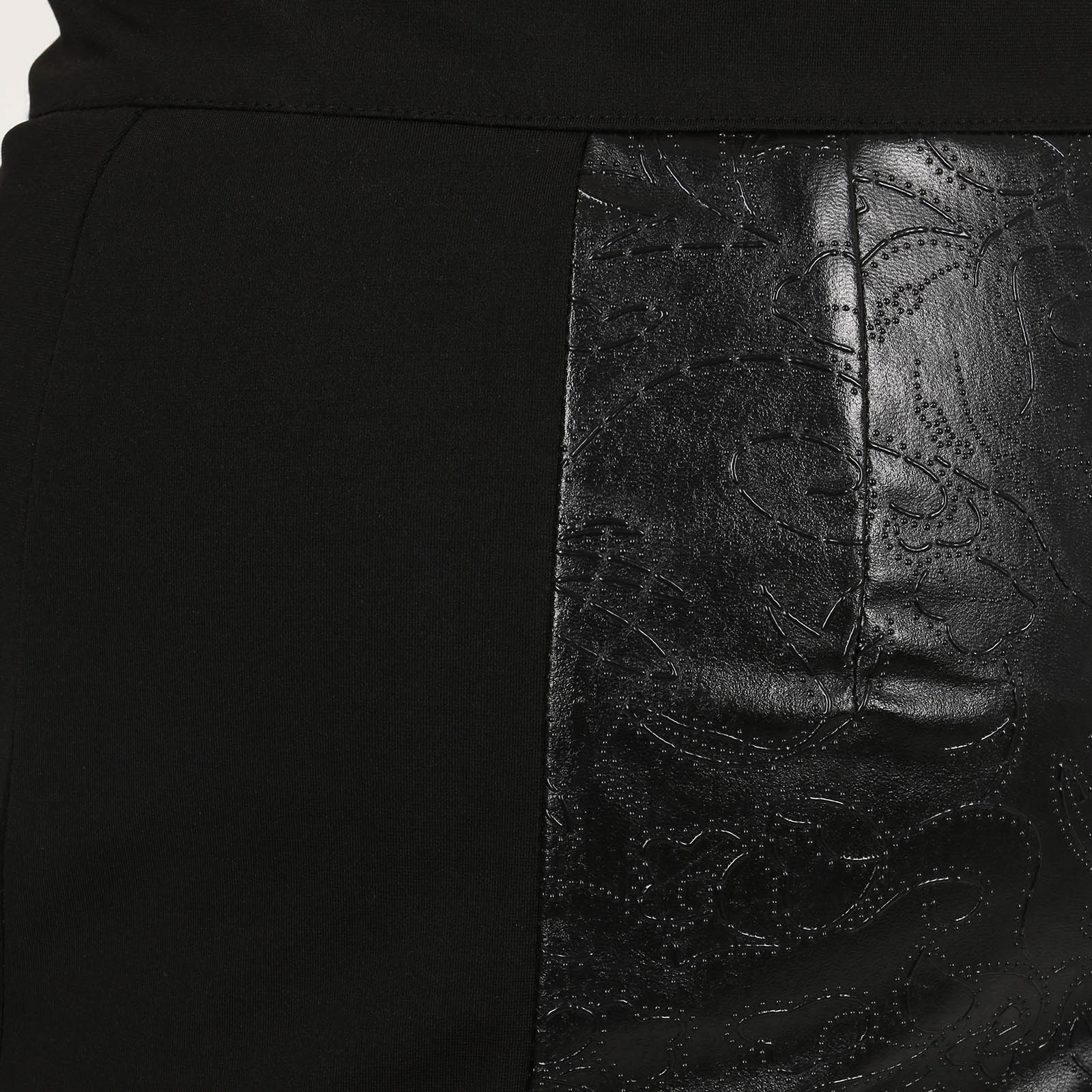 Юбка на молнии со вставками из эко-кожи Bianka Modeno, размер 48 - фото 8
