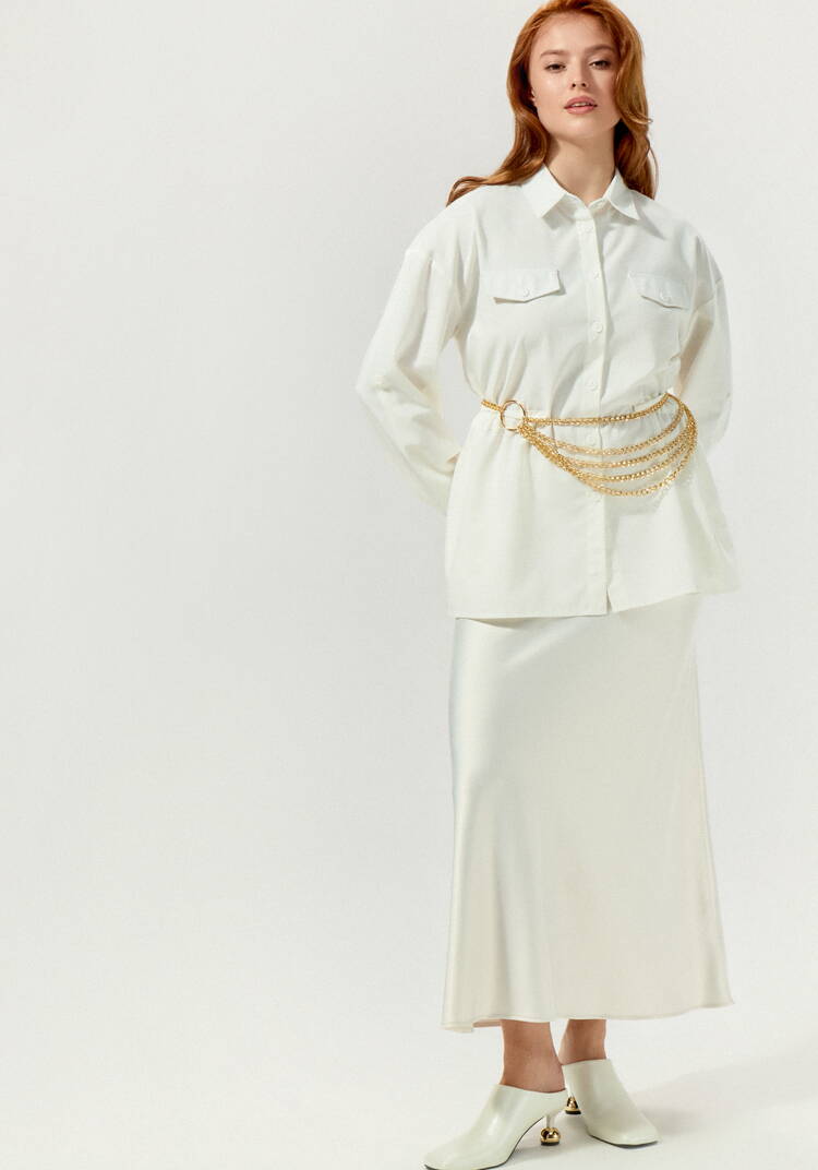 Рубашка изо льна на кулиске шир.  750, рис. 15