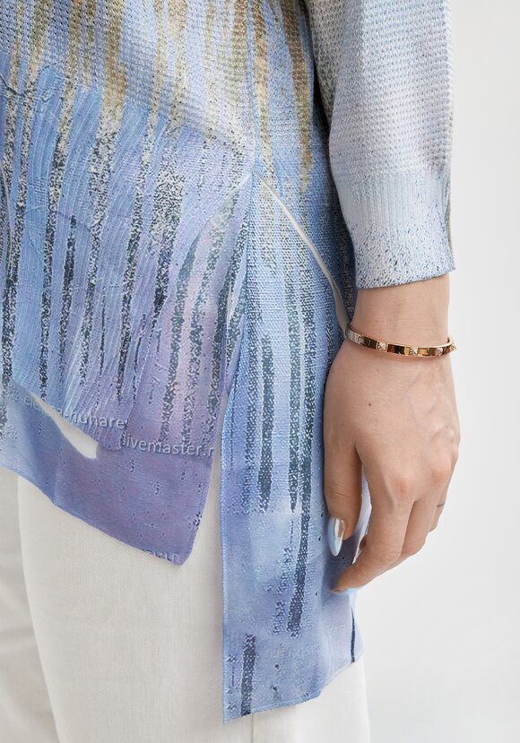 Джемпер-туника с дизайнерским принтомМилана шир.  580, рис. 12