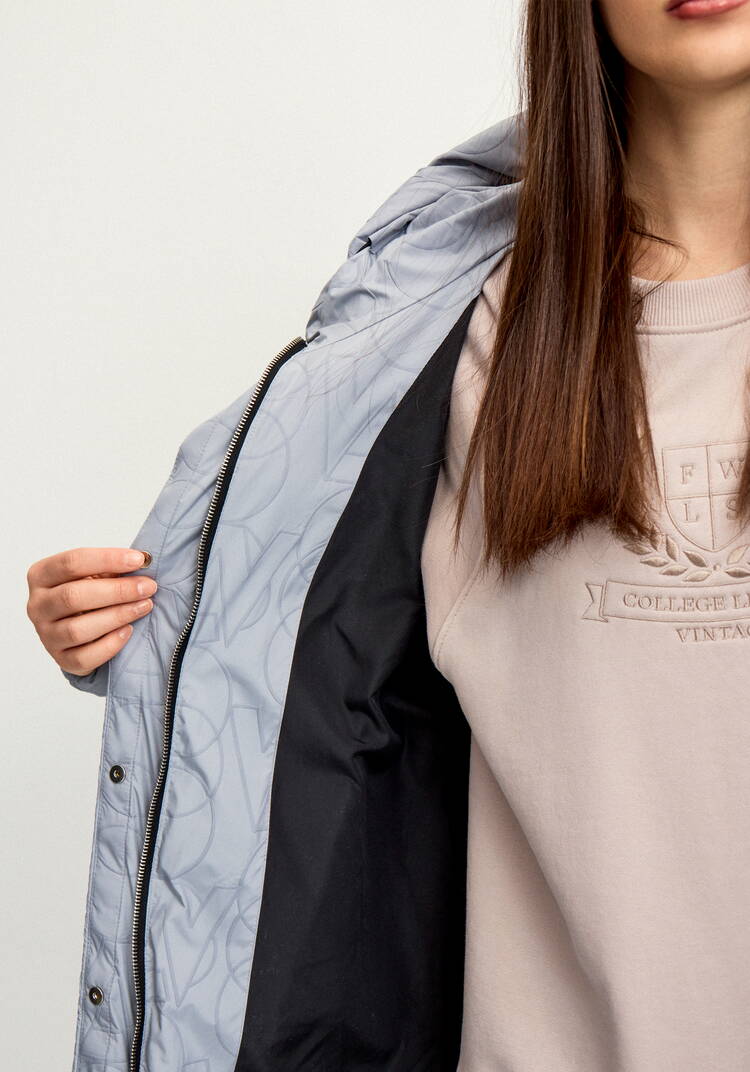 Удлиненный пуховик с капюшоном шир.  750, рис. 8