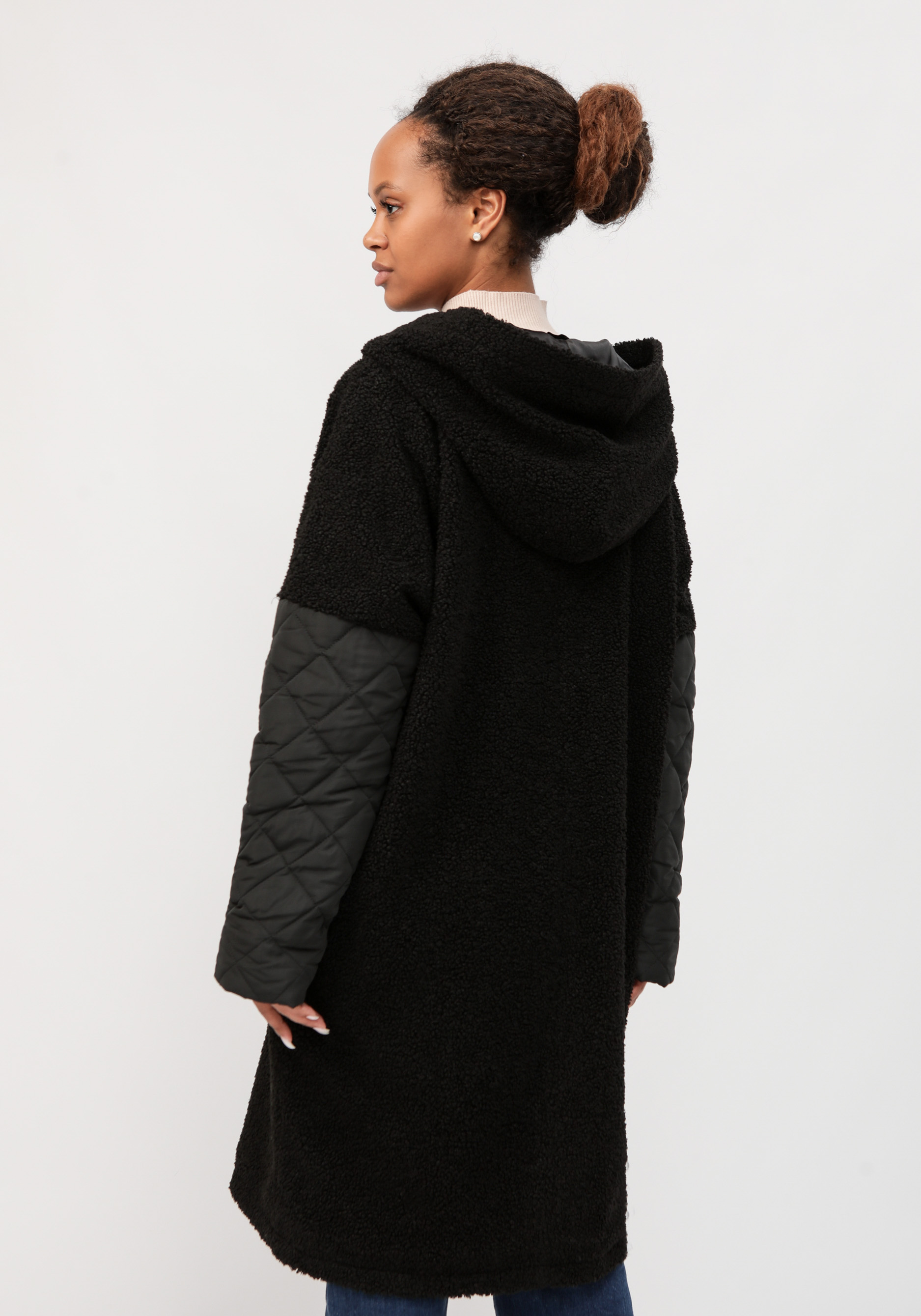 Пальто "Севиль" ZORY, цвет черный, размер 64-66 - фото 3