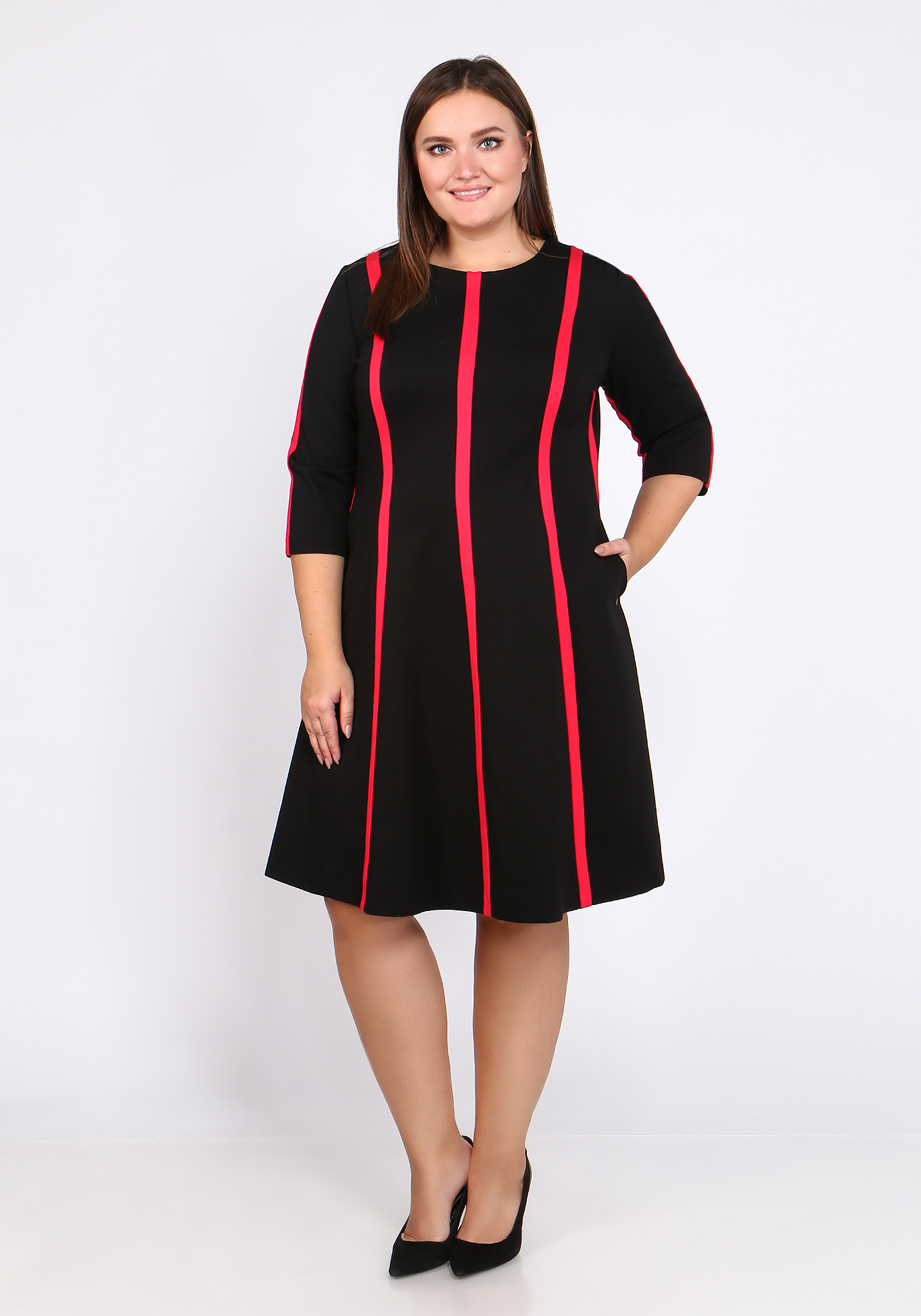 

Платье "Прекрасное танго", Чёрно-красный