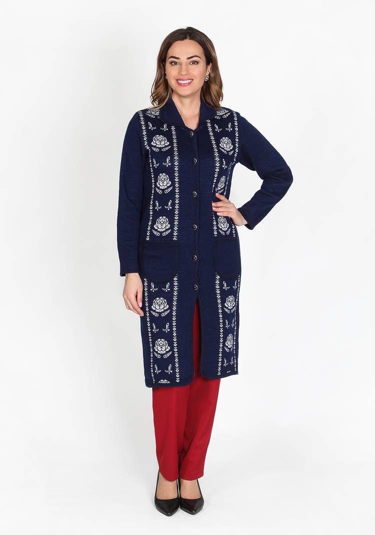 Пальто Алсутрикотажное с содержанием шерсти шир.  750, рис. 5