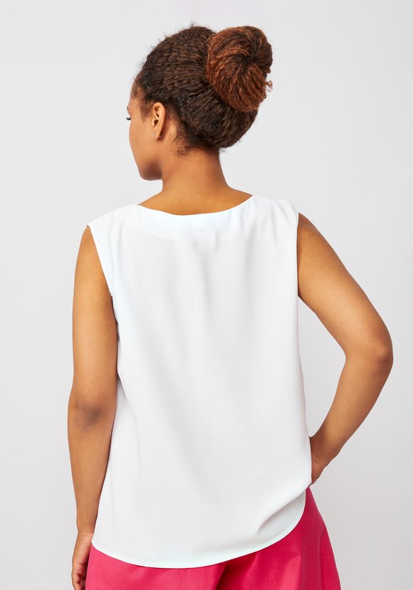 Блуза с декоративными складками Летиция шир.  580, рис. 3