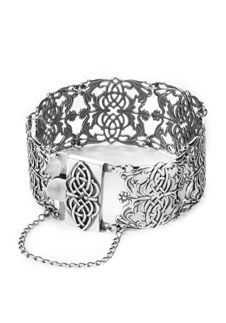 Браслет серебряный Королевская роскошь шир.  750, рис. 2