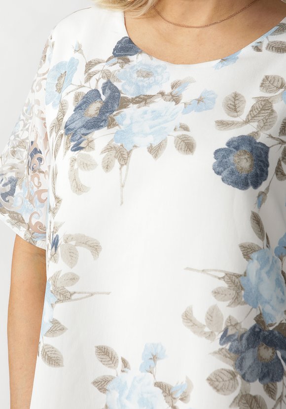 Платье Цветочное торжество шир.  580, рис. 4