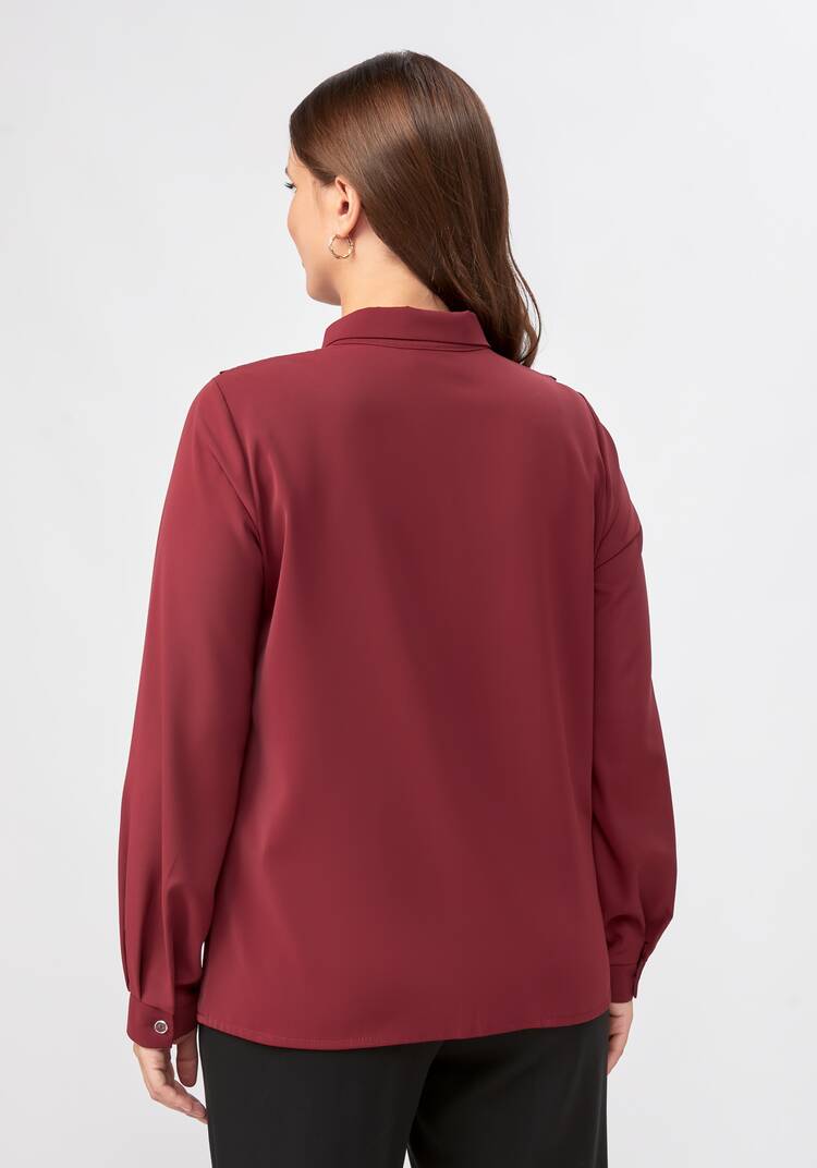 Блуза прямого кроя с ажурным кружевом шир.  750, рис. 25