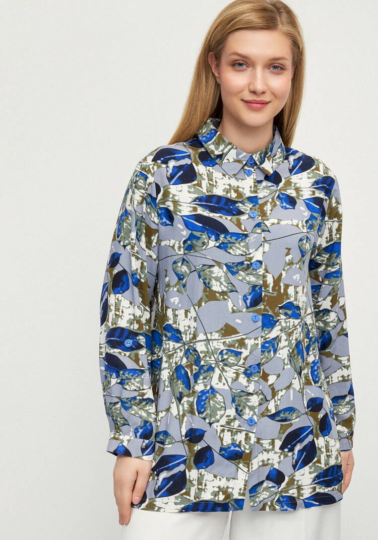 Блуза Калейдоскоп лепестков шир.  750, рис. 12