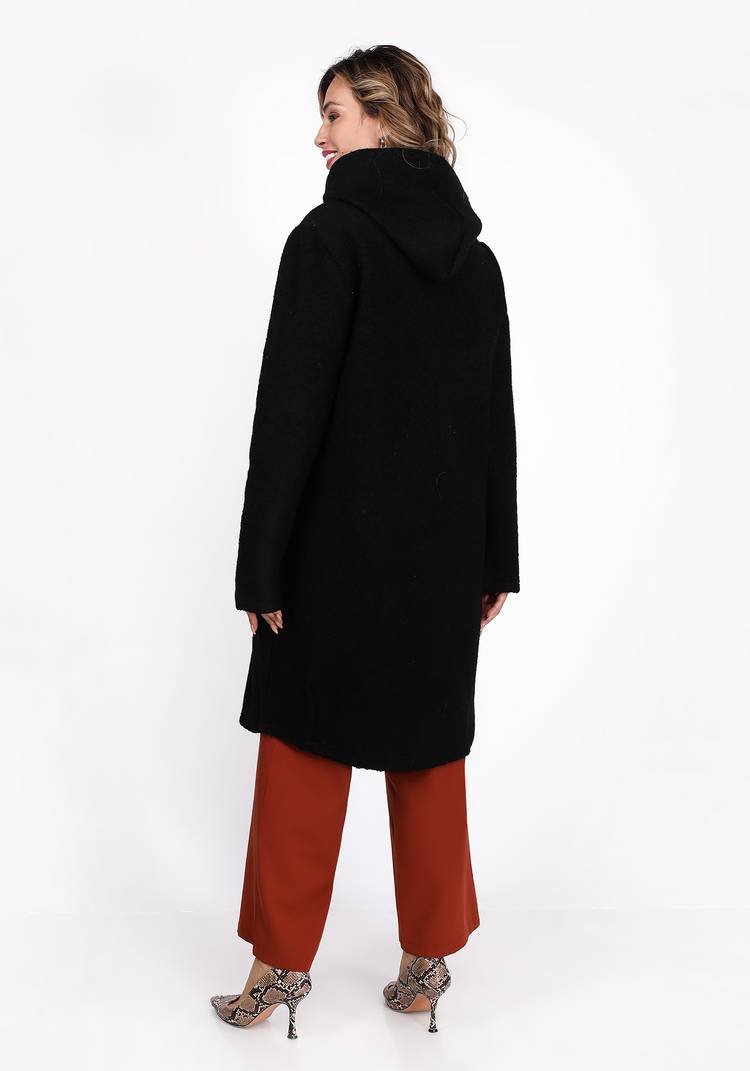 Пальто расклешенного кроя с капюшоном шир.  750, рис. 12