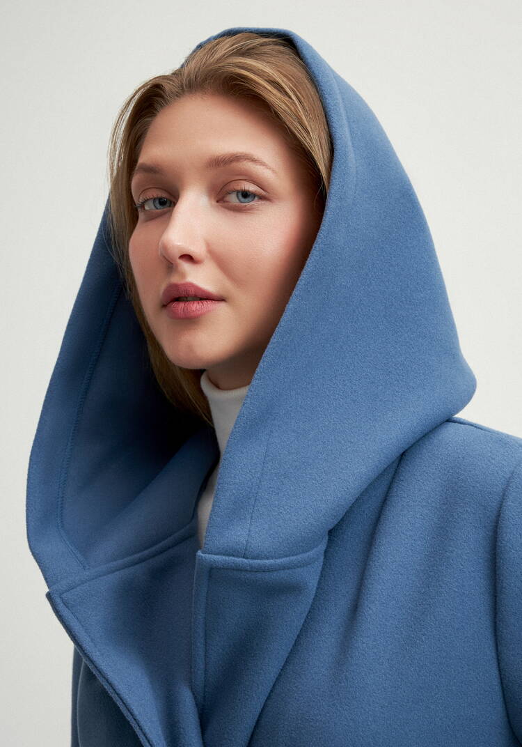 Пальто удлиненное на запах с разрезами шир.  750, рис. 15