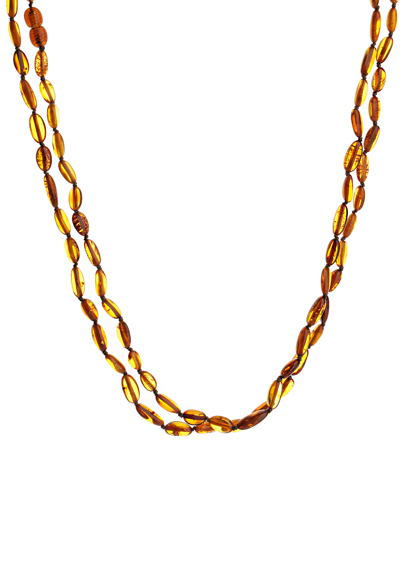 Бусы «Янтарные капли»