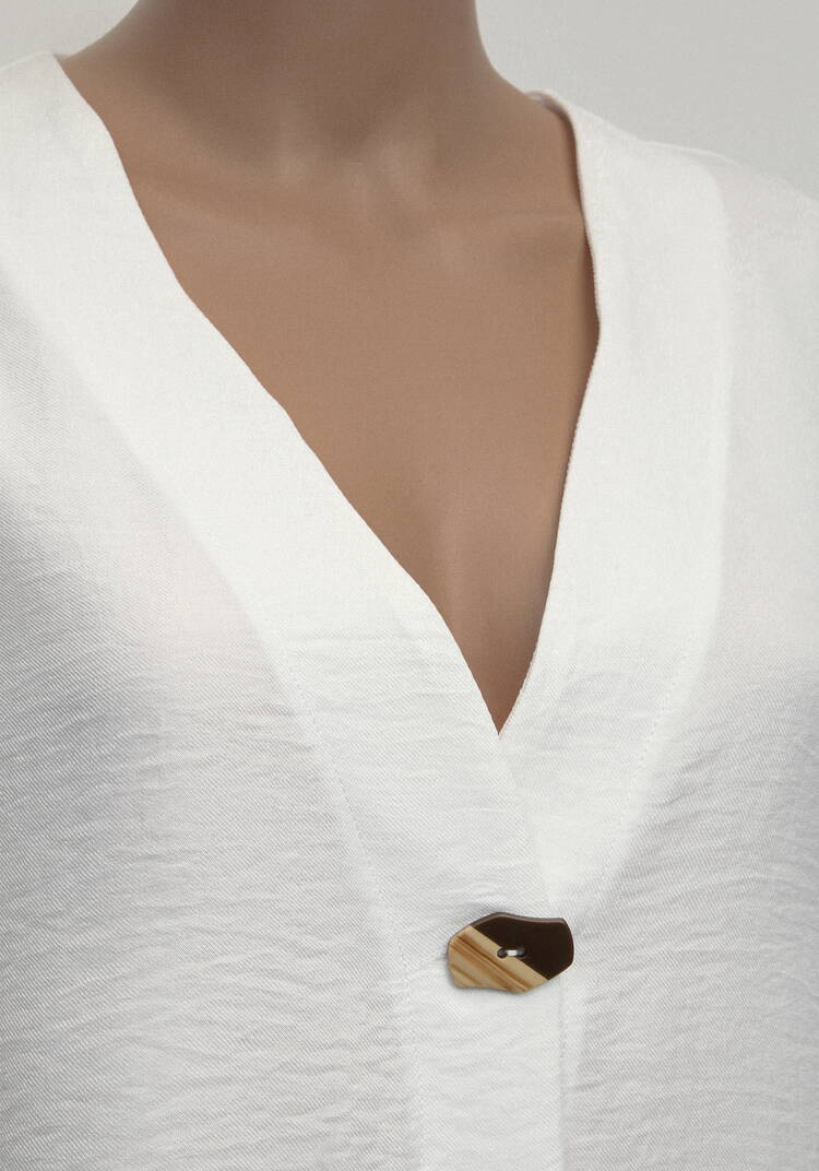 Жакет свободного кроя на пуговице Агата шир.  750, рис. 5