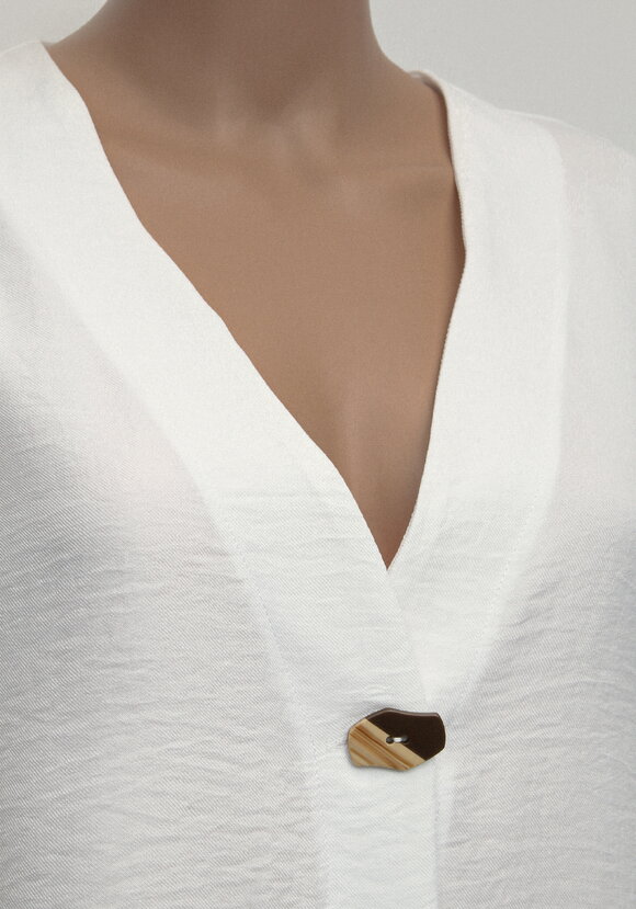 Жакет свободного кроя на пуговице Агата шир.  580, рис. 5