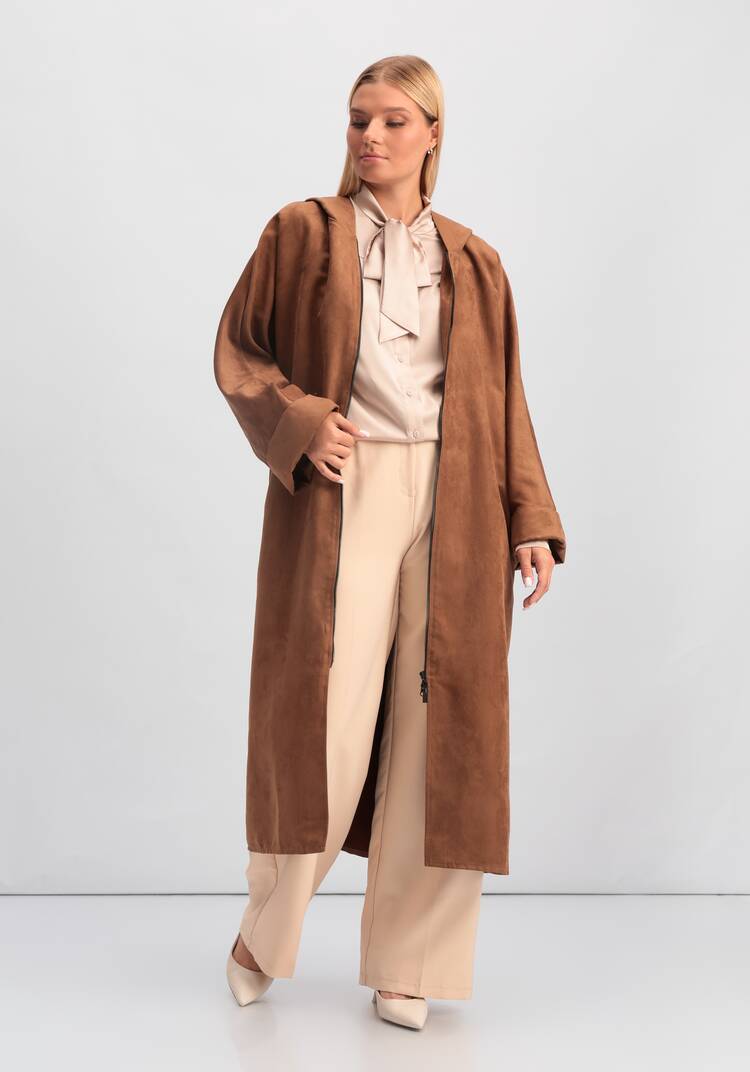 Плащ из экозамши шир.  750, рис. 17