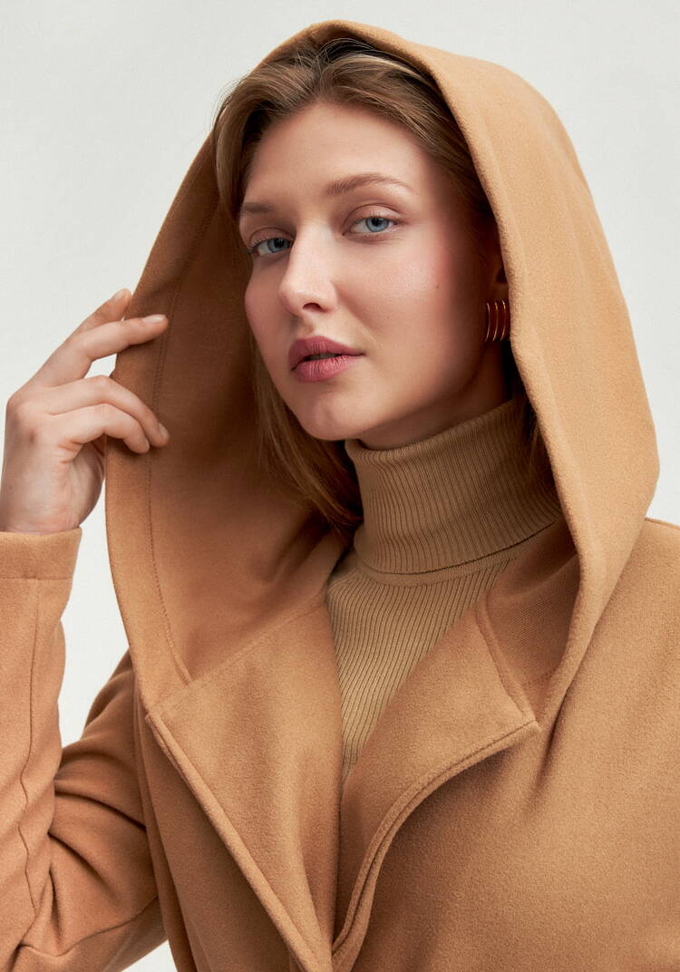 Пальто удлиненное на запах с разрезами шир.  750, рис. 5