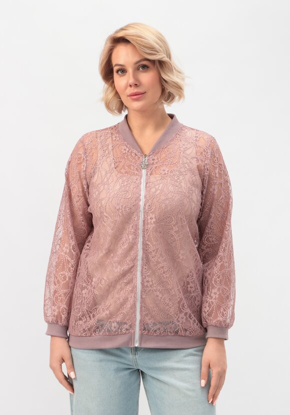 Бомбер кружевной шир.  580, рис. 4