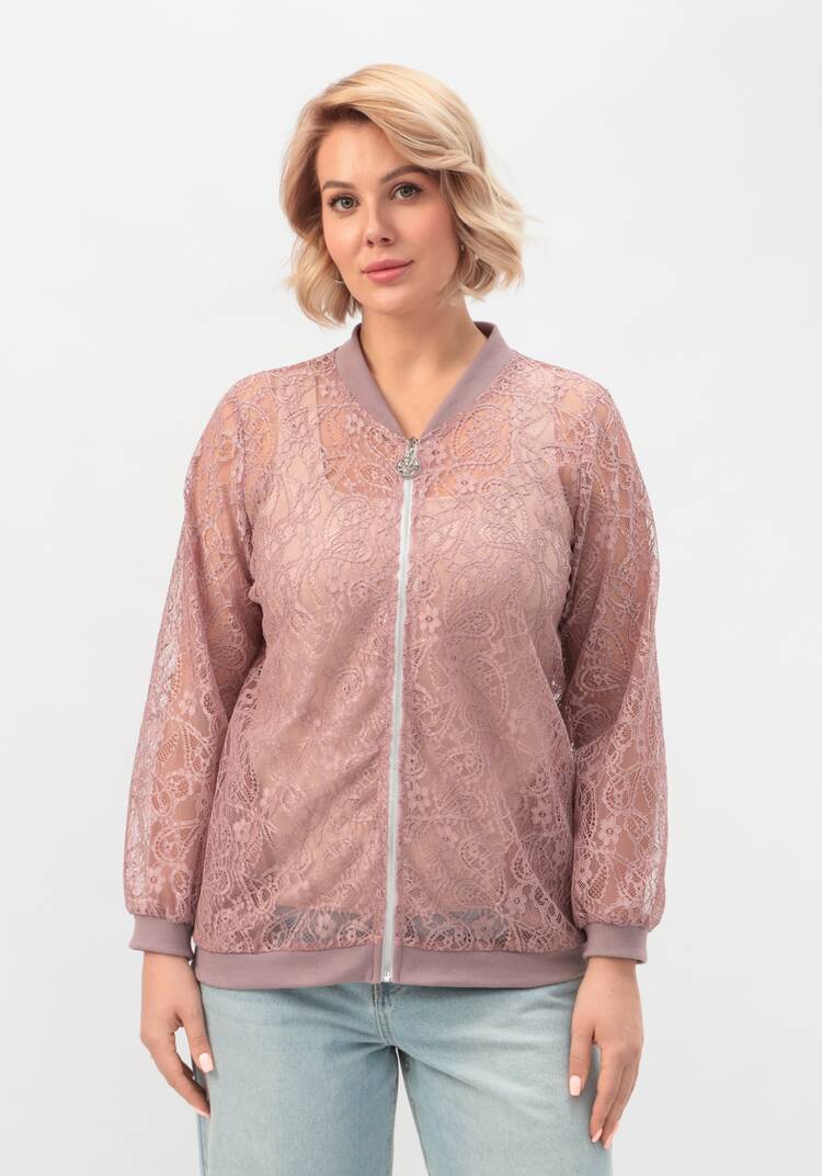 Бомбер кружевной шир.  750, рис. 4