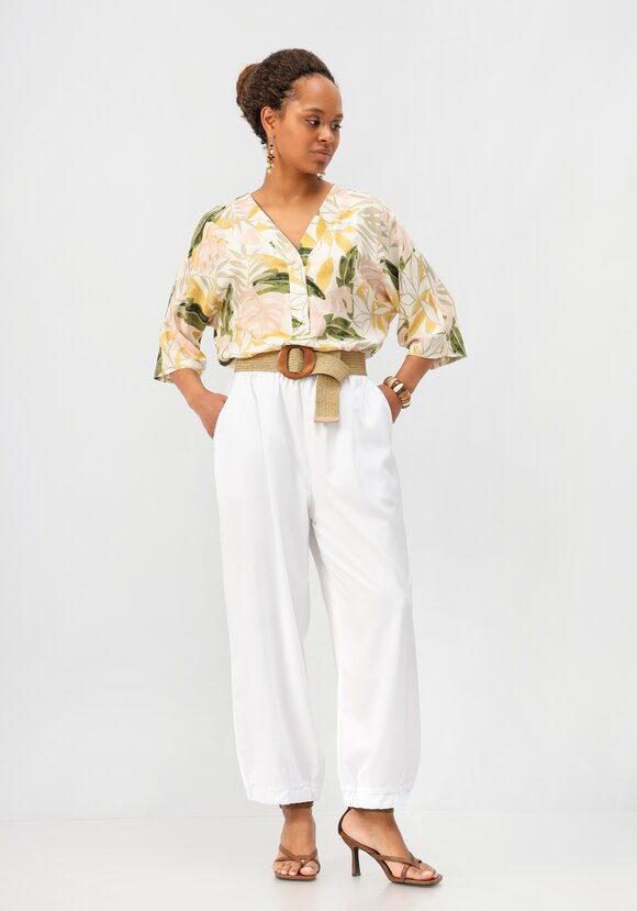 Брюки бананы на резинке с карманами шир.  580, рис. 15