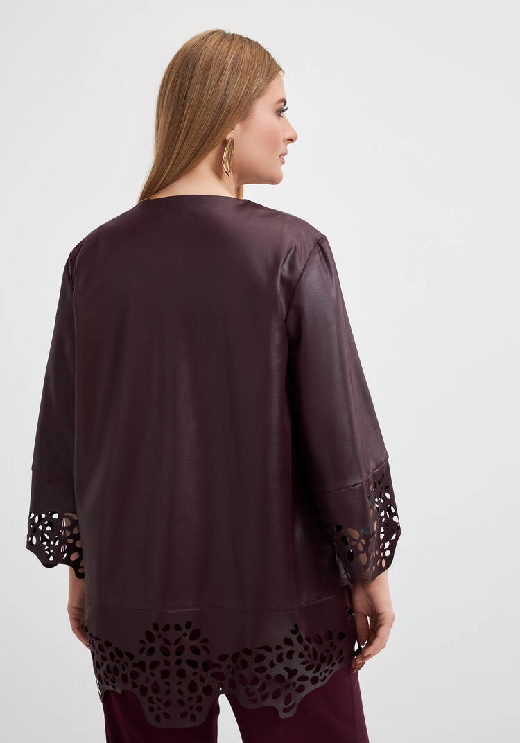 Кардиган с ажурным рисунком шир.  750, рис. 3