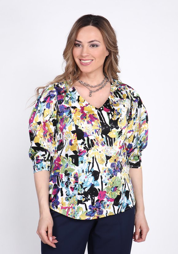 Блуза Яркое преображение шир.  580, рис. 9