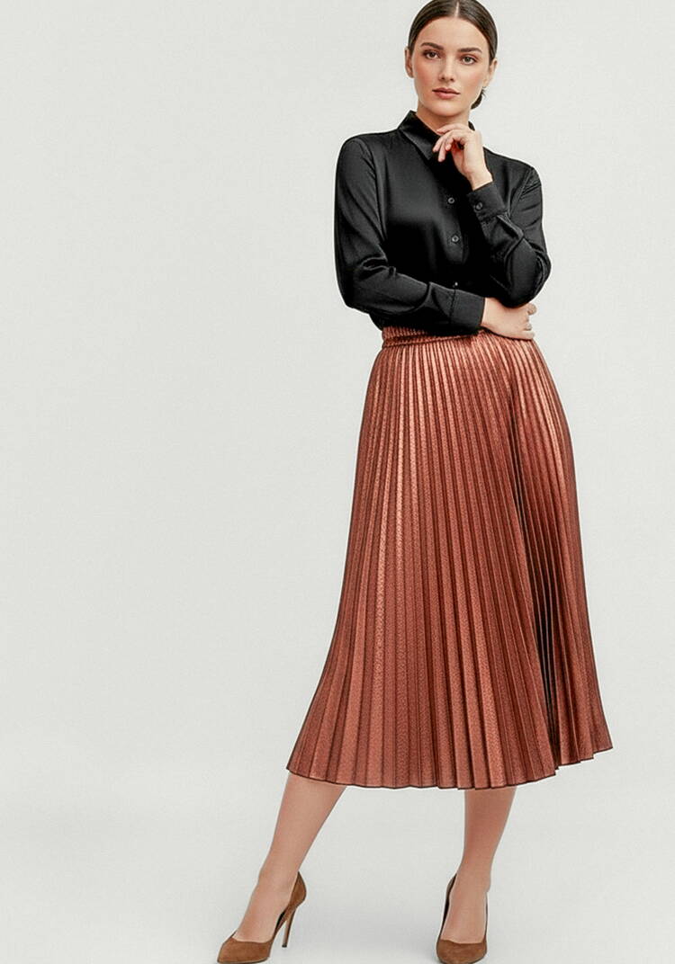 Юбка гофре с блестящим напылением шир.  750, рис. 7