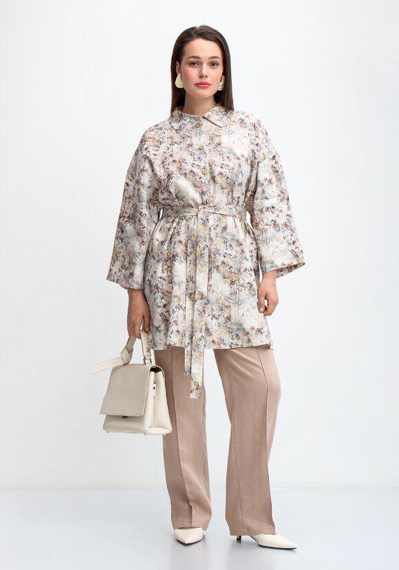 Рубашка удлиненная Женевьева шир.  580, рис. 8