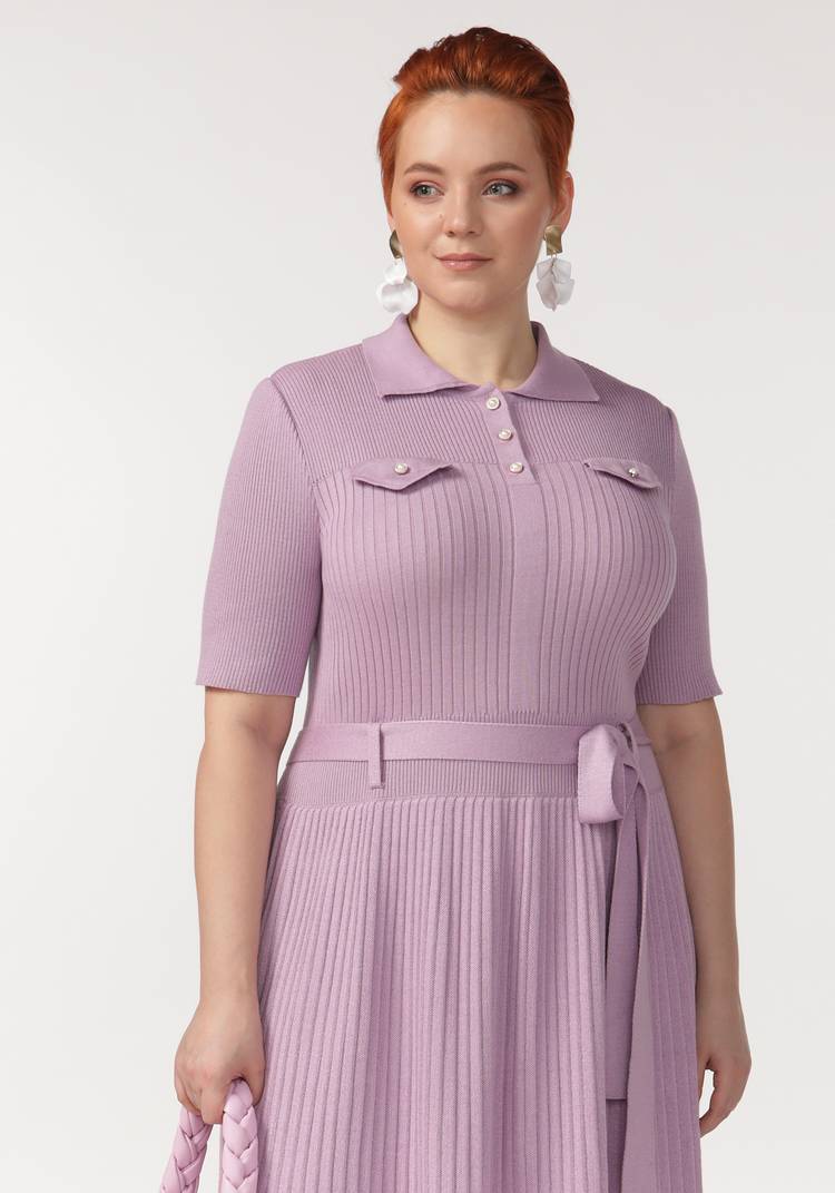 Платье с поясом в комплекте шир.  750, рис. 4