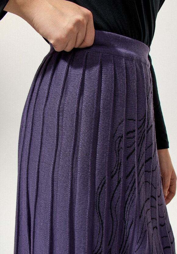 Юбка плиссе с абстрактным рисунком шир.  580, рис. 4