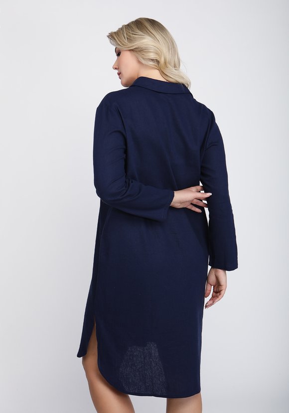 Рубашка удлиненная на пуговицах шир.  580, рис. 2