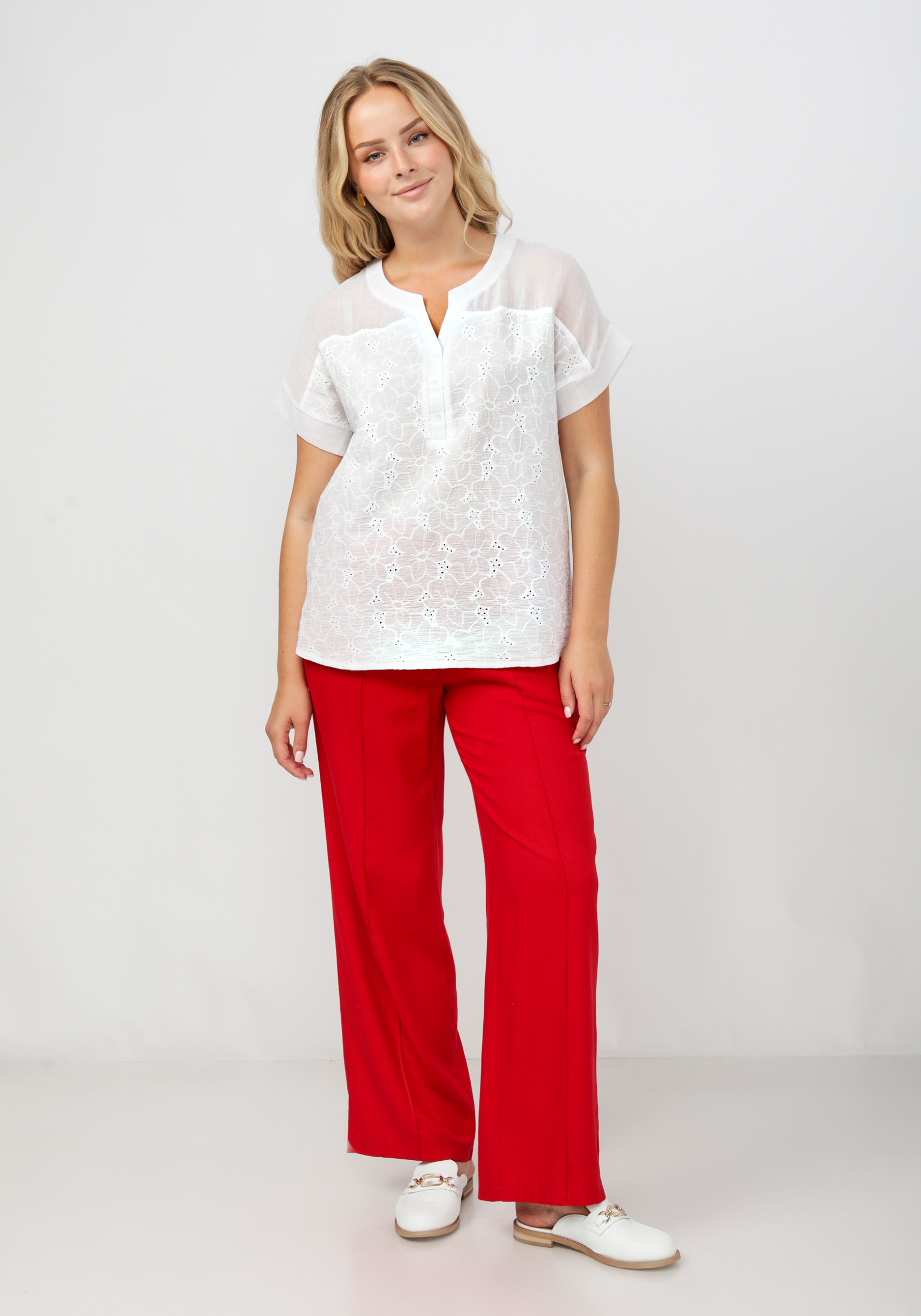 Блуза "Йеннифер" Vittori Vi, размер 54, цвет белый - фото 2