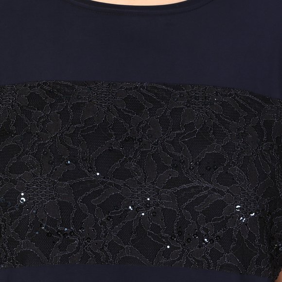 Туника с кружевной вставкой шир.  580, рис. 24