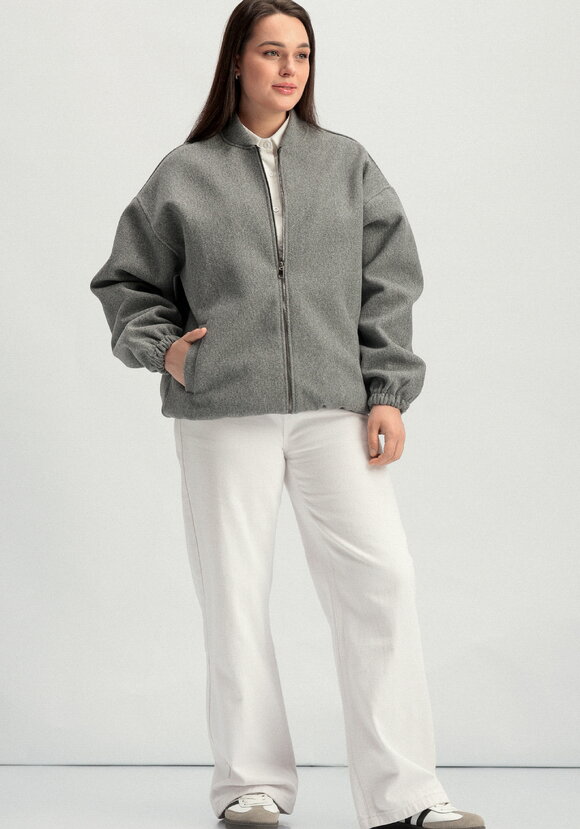 Бомбер свободного кроя на молнии шир.  580, рис. 3