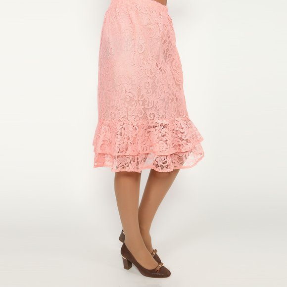 Юбка на резинке кружевная шир.  580, рис. 16