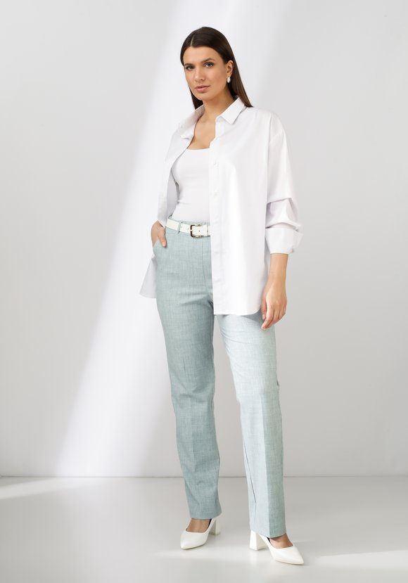 Брюки классические на широкой резинке шир.  580, рис. 22