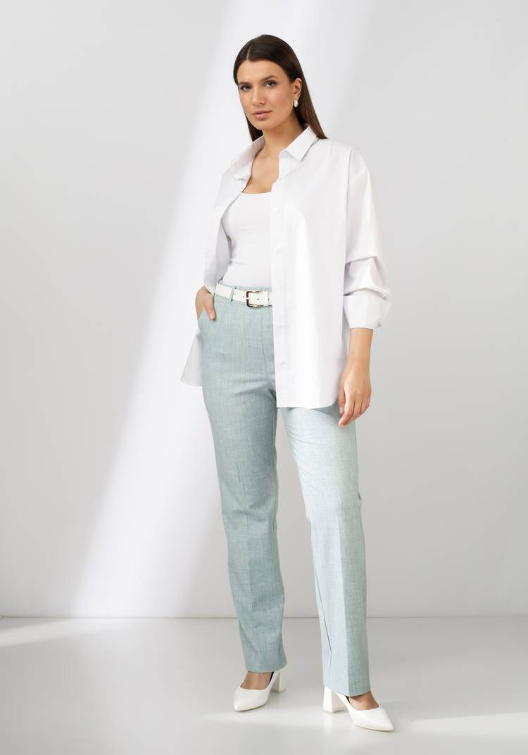 Брюки классические на широкой резинке шир.  750, рис. 22