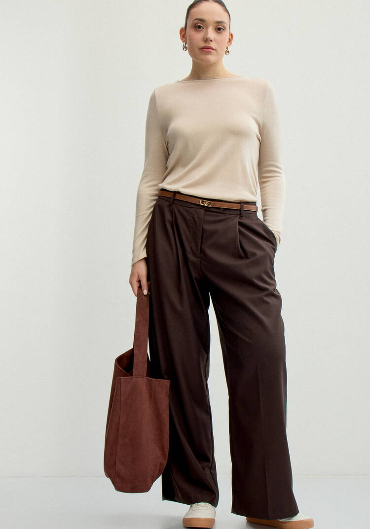 Джемпер базовый однотонный шир.  750, рис. 17