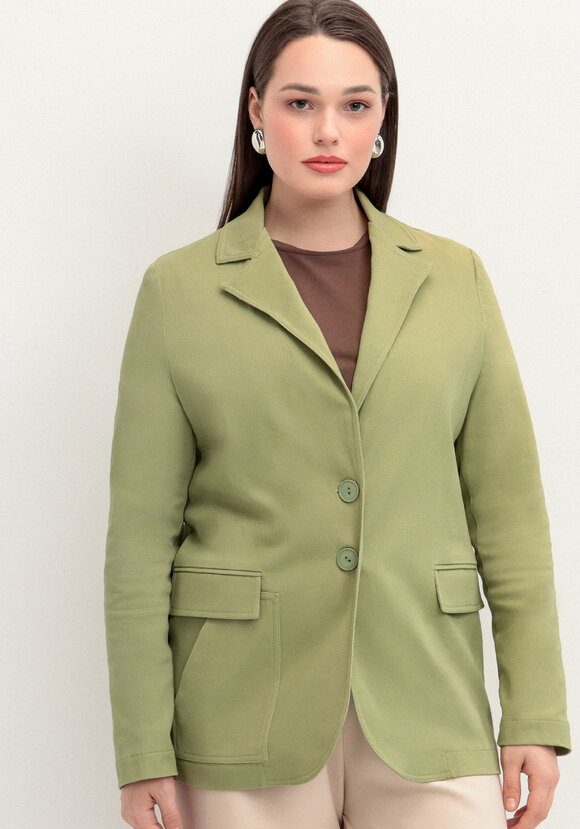 Пиджак из джинсы с карманами шир.  580, рис. 4