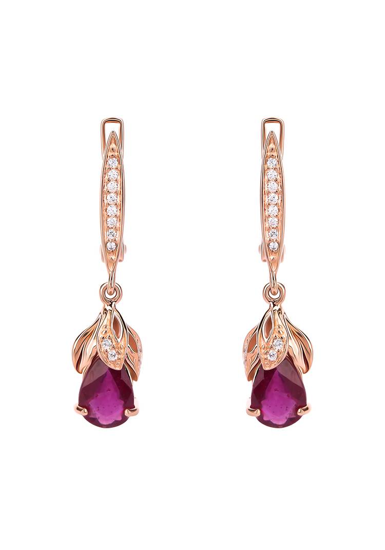 Серьги серебряныеАлександрия шир.  750, рис. 1
