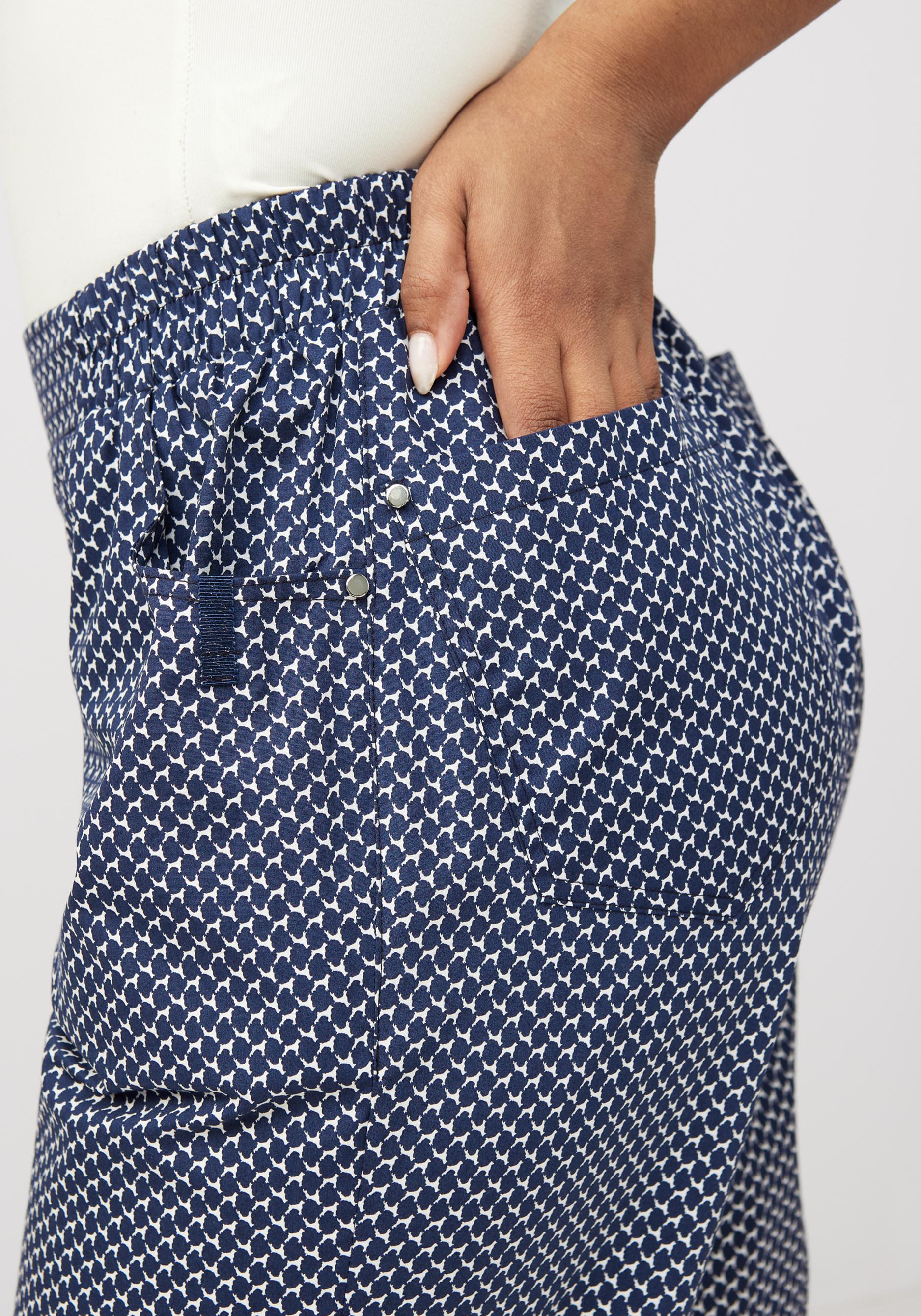 Хлопковые брюки "Бернадет" Averi, размер 54, цвет синий - фото 5