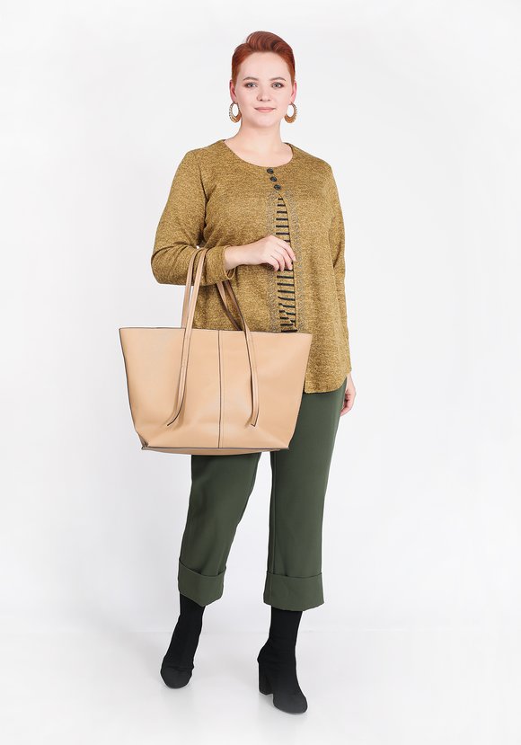 Блуза с пуговицами и узором из страз шир.  580, рис. 4