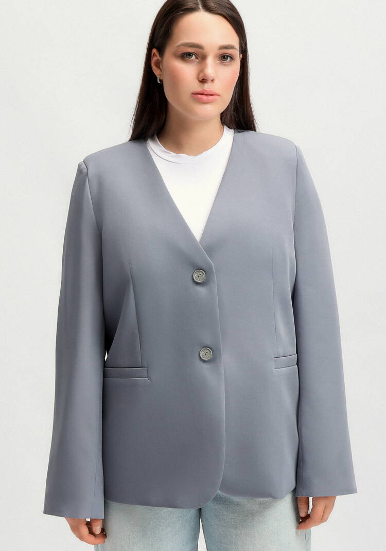 Пиджак с асимметричной шлицей по спинке шир.  750, рис. 11