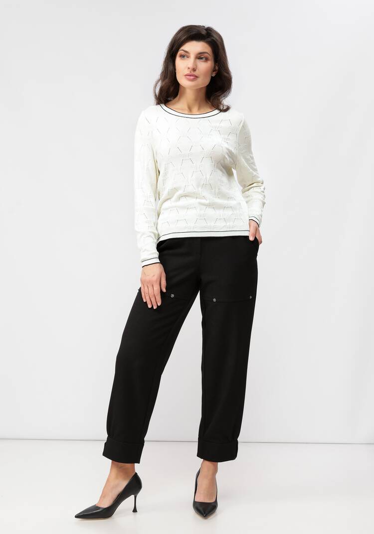 Джемпер с фактурным принтом шир.  750, рис. 9