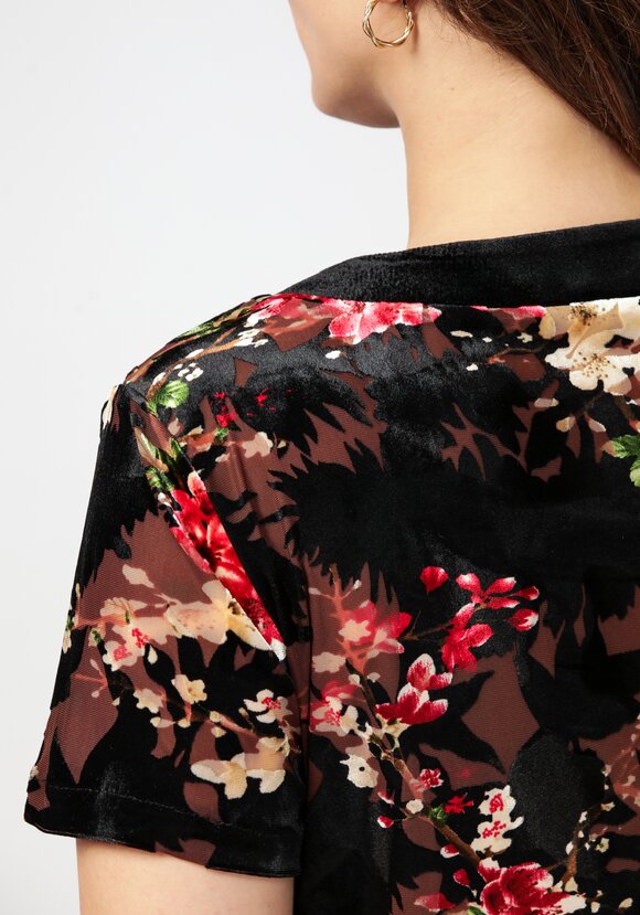 Туника с круглым вырезом и цветочным принтом шир.  580, рис. 5