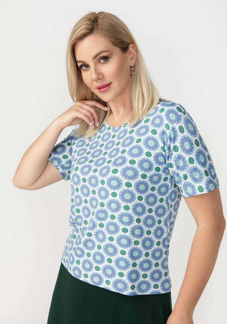 Блуза с коротким рукавом Сара шир.  750, рис. 7