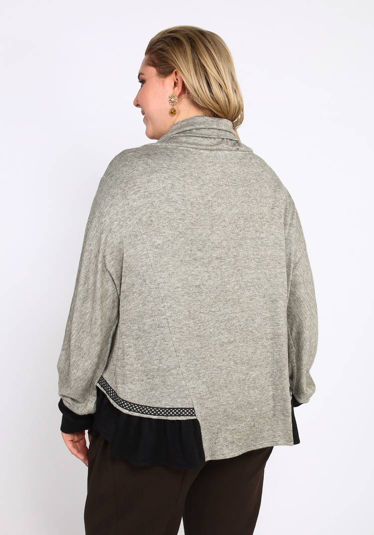 Джемпер с драпировкой по бокам шир.  750, рис. 7