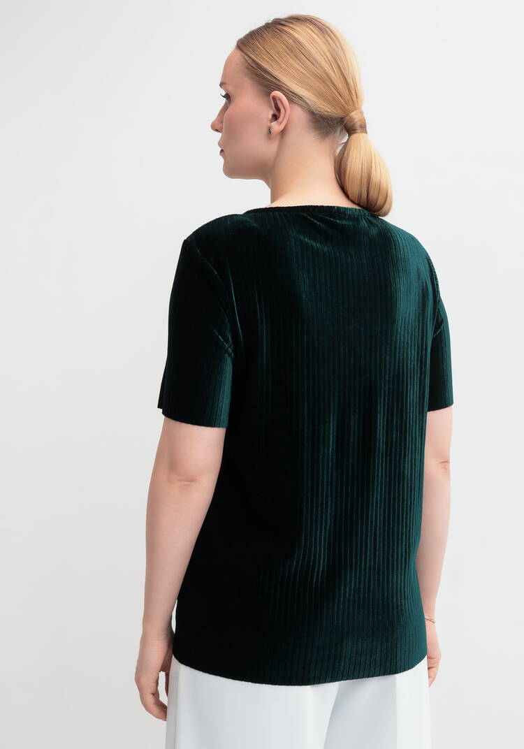 Блуза из плиссированного бархата шир.  750, рис. 8