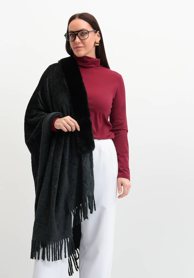 Накидка-палантин с жемчугом и булавкой шир.  750, рис. 28