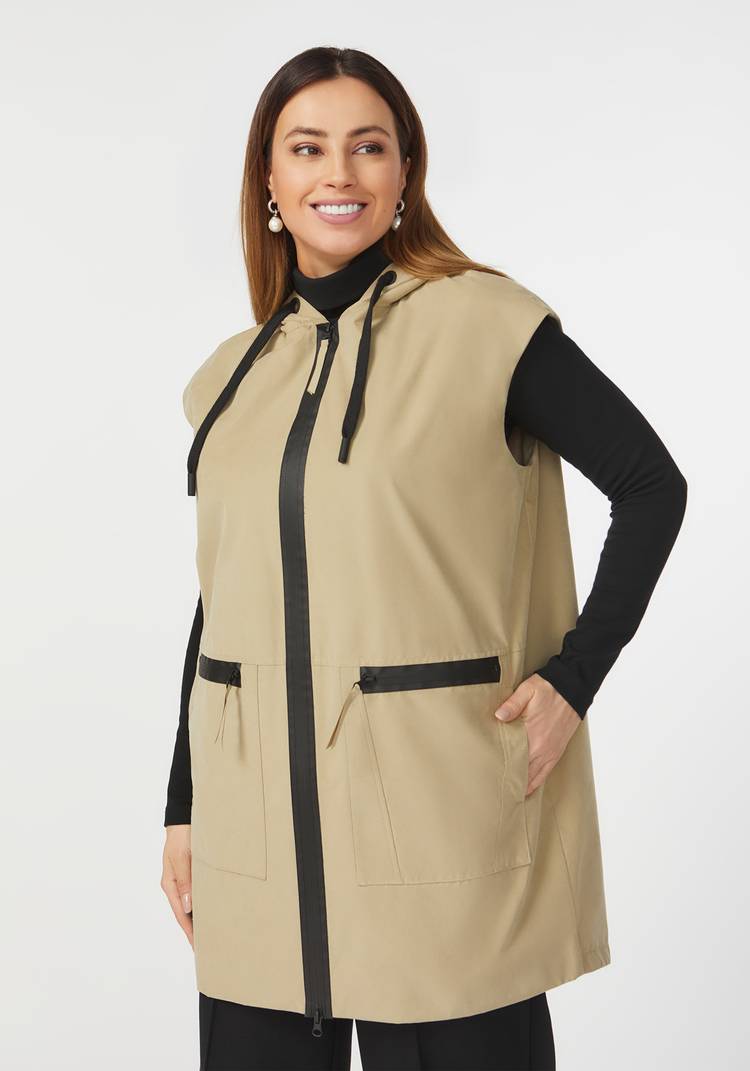 Жилет на молнии с капюшоном шир.  750, рис. 8